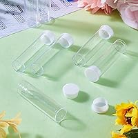 Vista 7 de Craftdady Juego de 100 tubos de almacenamiento vacíos de plástico transparente transparente pequeños con cuentas, botellas de prueba, cajas