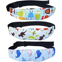 3 Pcs Baby Head Support Band for Stroller Car Seat Neck Relief Strap Headrest for Sleeping Traveling Head Holder for Toddler Kids Children Child Baby Infant