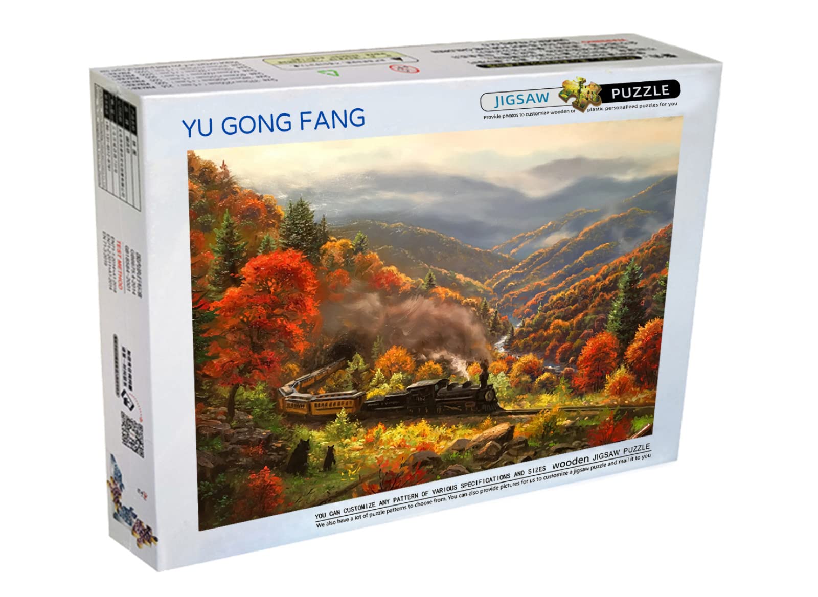 Puzzle per adulti 6000 pezzi di treni di montagna Puzzle impegnativi e giochi di famiglia Combinazioni di puzzle