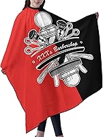 Vista 2 de Capa de peluquero personalizada, Capa de salón para corte de pelo personalizada para hombres