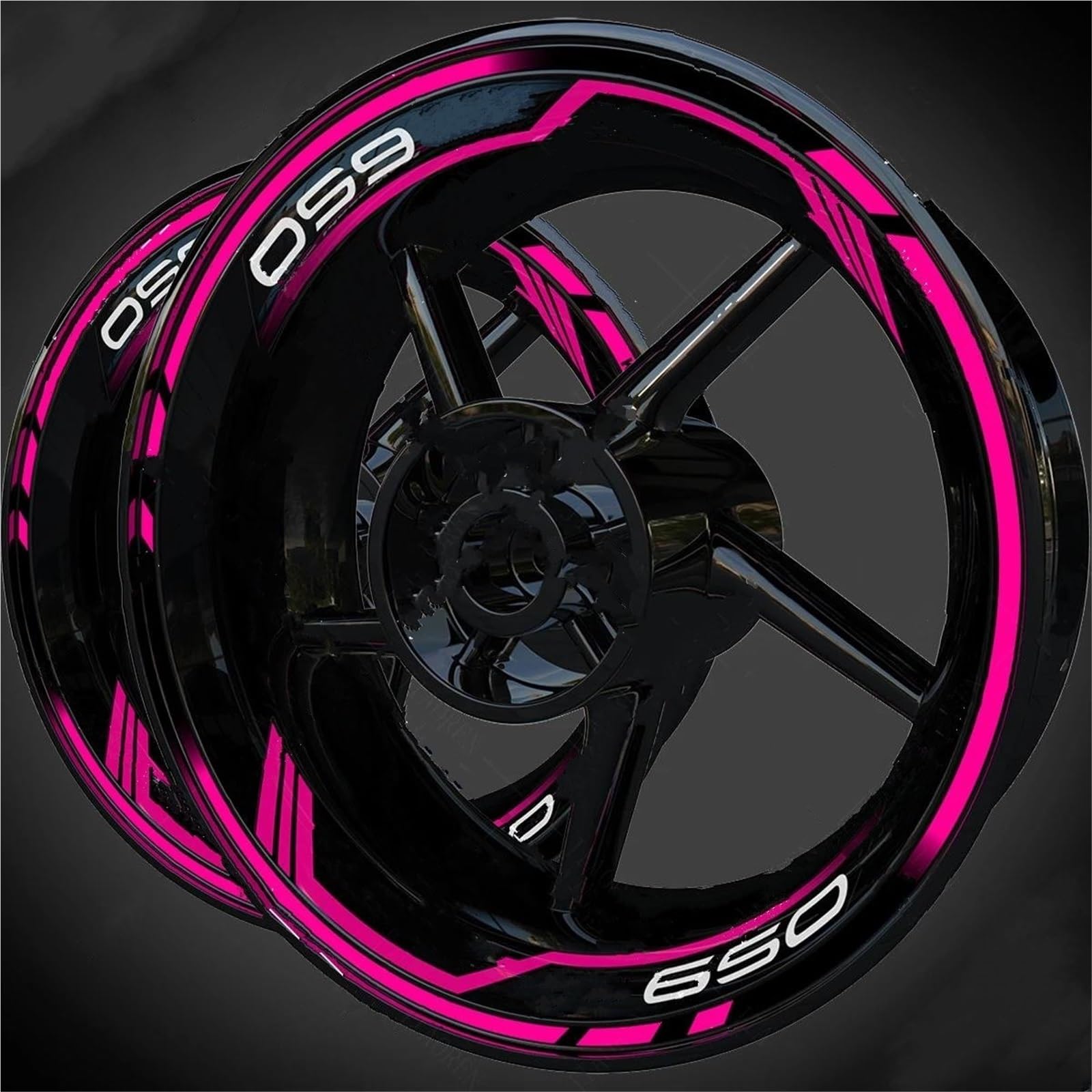 Wheel Stickers Motorcycle Wheel Stickers Rim Reflective Decal for for Ninja 650 Stripe Decals Hub Sticker Rim Reflective Decal