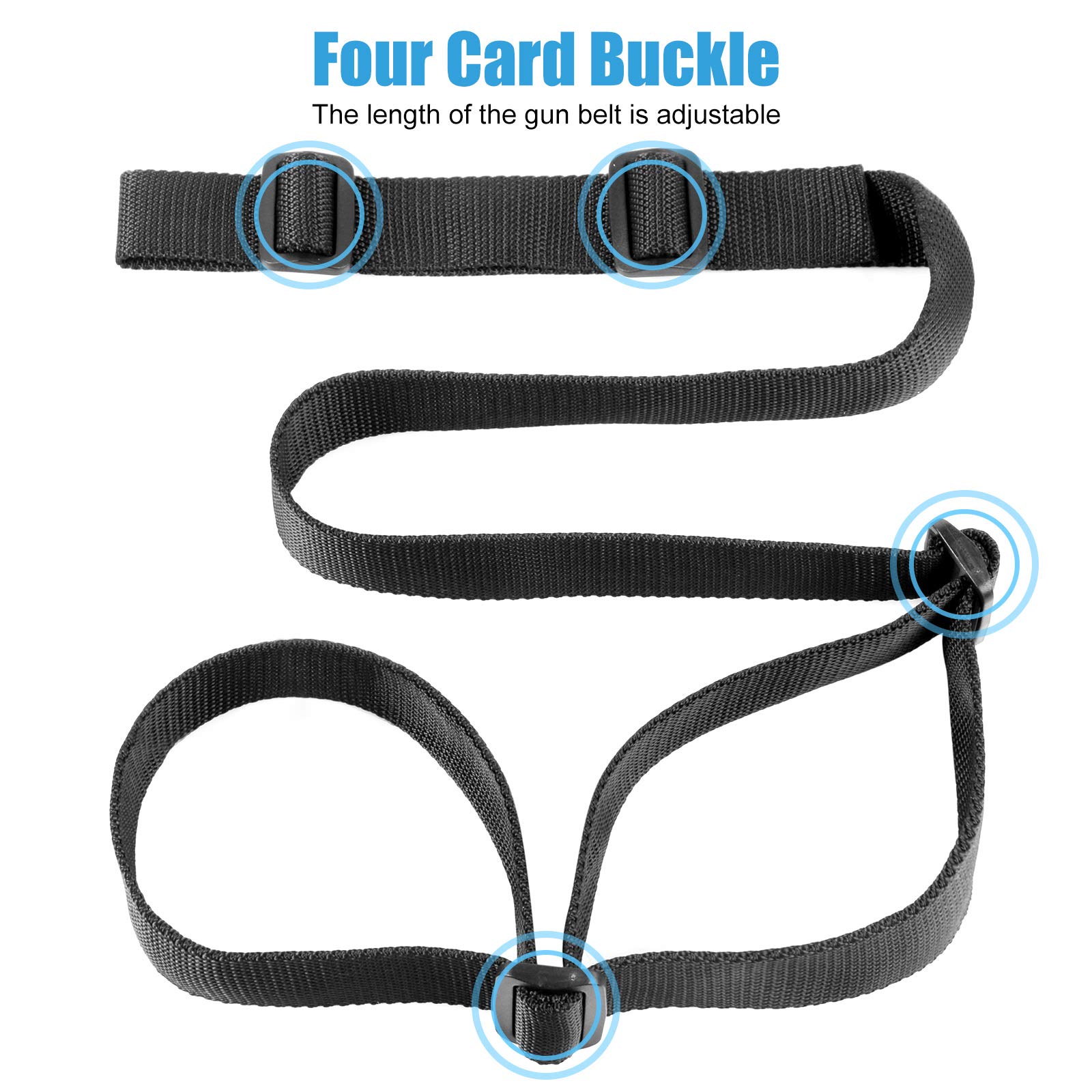 Yutetuter 2-Pack 2 Point Sling with Sling Swivel Adjustable Length Rifle Sling Strap 1.25” Wide