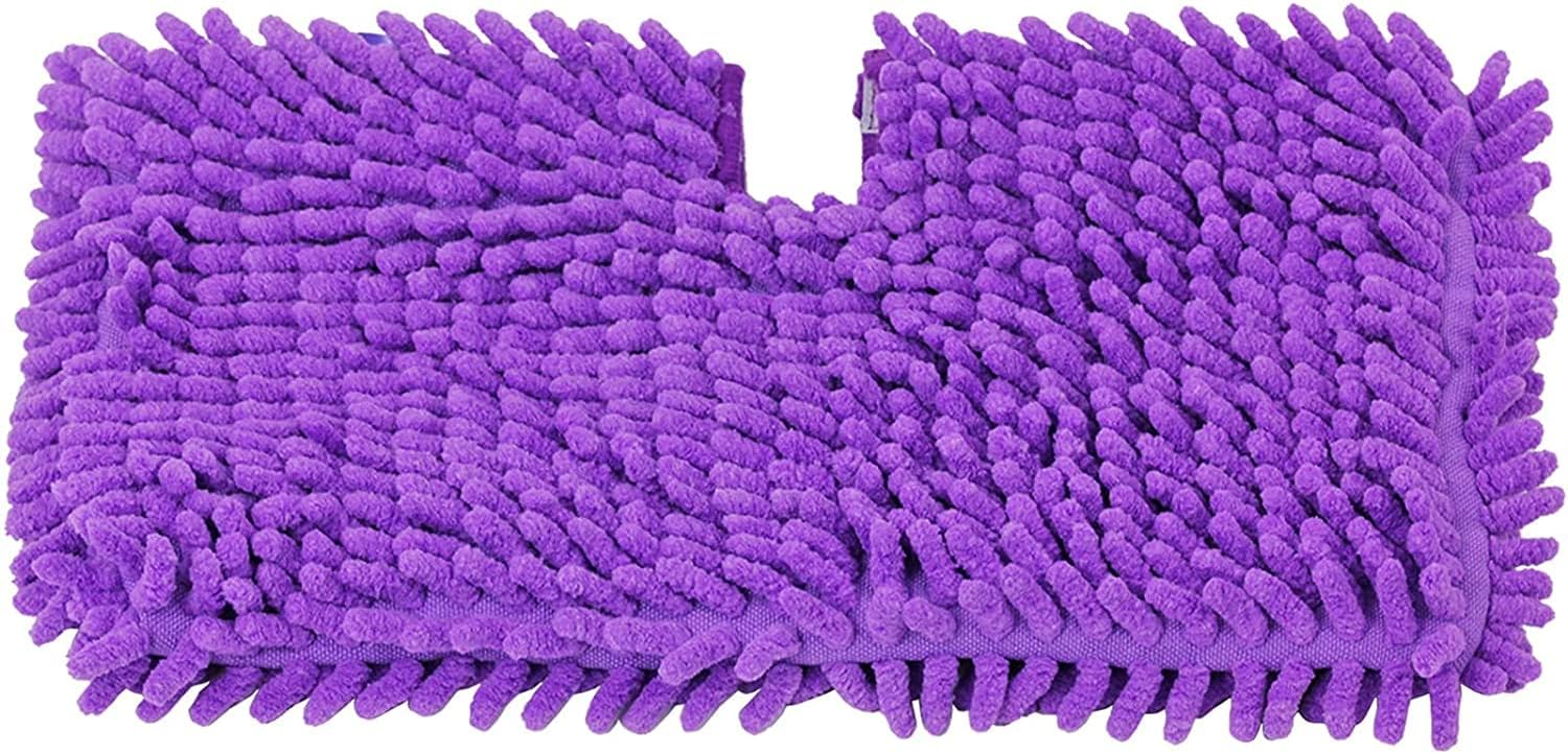 SPARES2GO Coral Cover Pocket Pad Compatible with Shark S3450 S3452 S3455K S3550 SE400 SE450 Steam Cleaner Mop (Pack of 1, Purple)