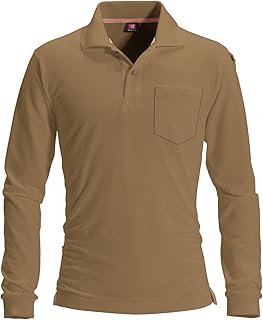 [ユニフォームU-style] (バートル) BURTLE 吸汗速乾加工 長袖ポロシャツ 交織鹿の子 (ポリエステル65%・綿35%) (505-ku) 【SS～5Lサイズ展開 SS・Sはレディス用】