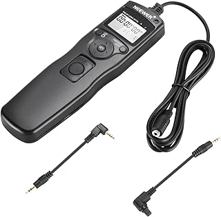 Neewer Shutter Release Timer Remote Control Cord For Canon EOS 550D/Rebel T2i, 450D/XSi, 400D/XTi, 350D/XT, 300D, 60D, 600D, 500D, 1100D, 1000D, 1D, 1D Mark II, 1D Mark II N, 1D Mark III