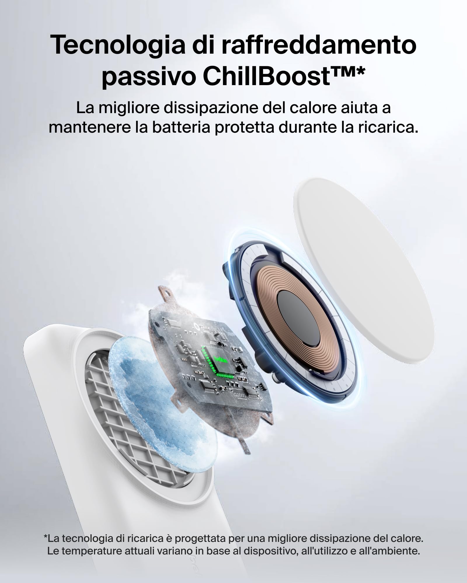 Belkin UltraCharge Caricatore iPhone Qi2, Stazione di Ricarica Wireless 2 in 1 25W, Caricatore Wireless Compatibile con MagSafe per iPhone, AirPods, Pixelsnap con Porta USB-C e Adattatore 45W, Bianco