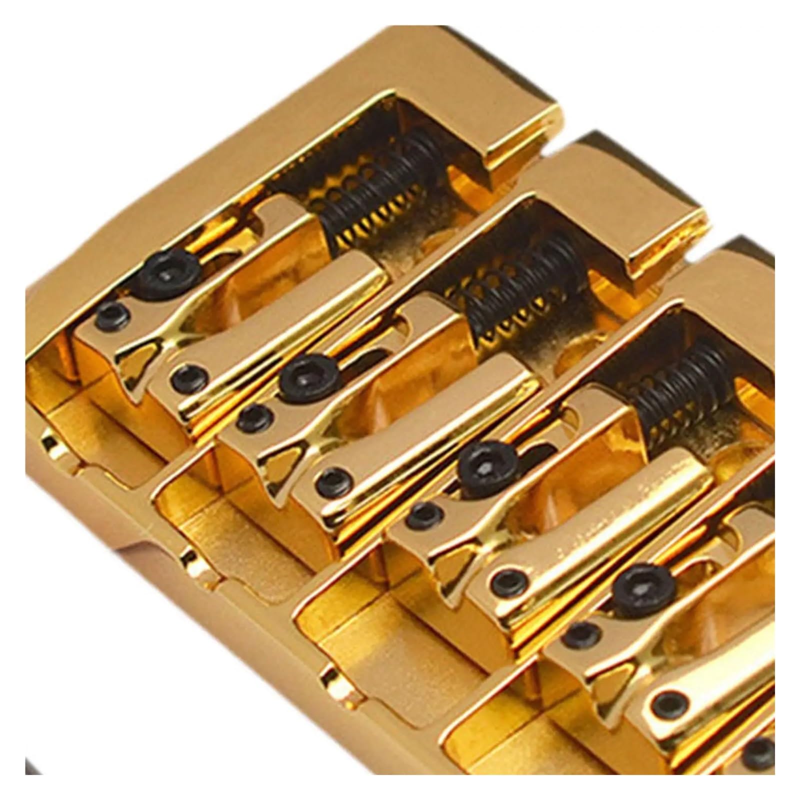 Robusta cordiera a sella con ponte in metallo ORO fissata for bassi elettrici a 5 corde for apparecchiature musicali