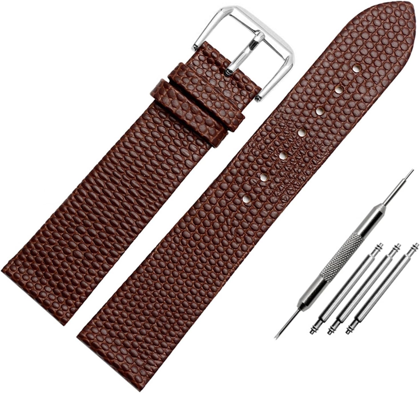 XILILHC Lizard Pattern Genuine Leather Watchband 10 12 14 16mm 18 20mm Watch Simple Stylish Wristwatches Band