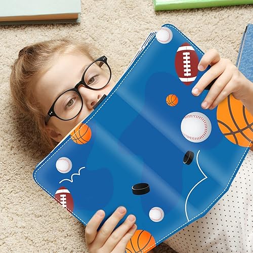 Miniatura 5 de Sports Card Binder, 4-Pocket Trading Card Binder,402 Pockets Double Sided Pockets Baseball Card Binder, Football Baseball Basketball Hockey Card