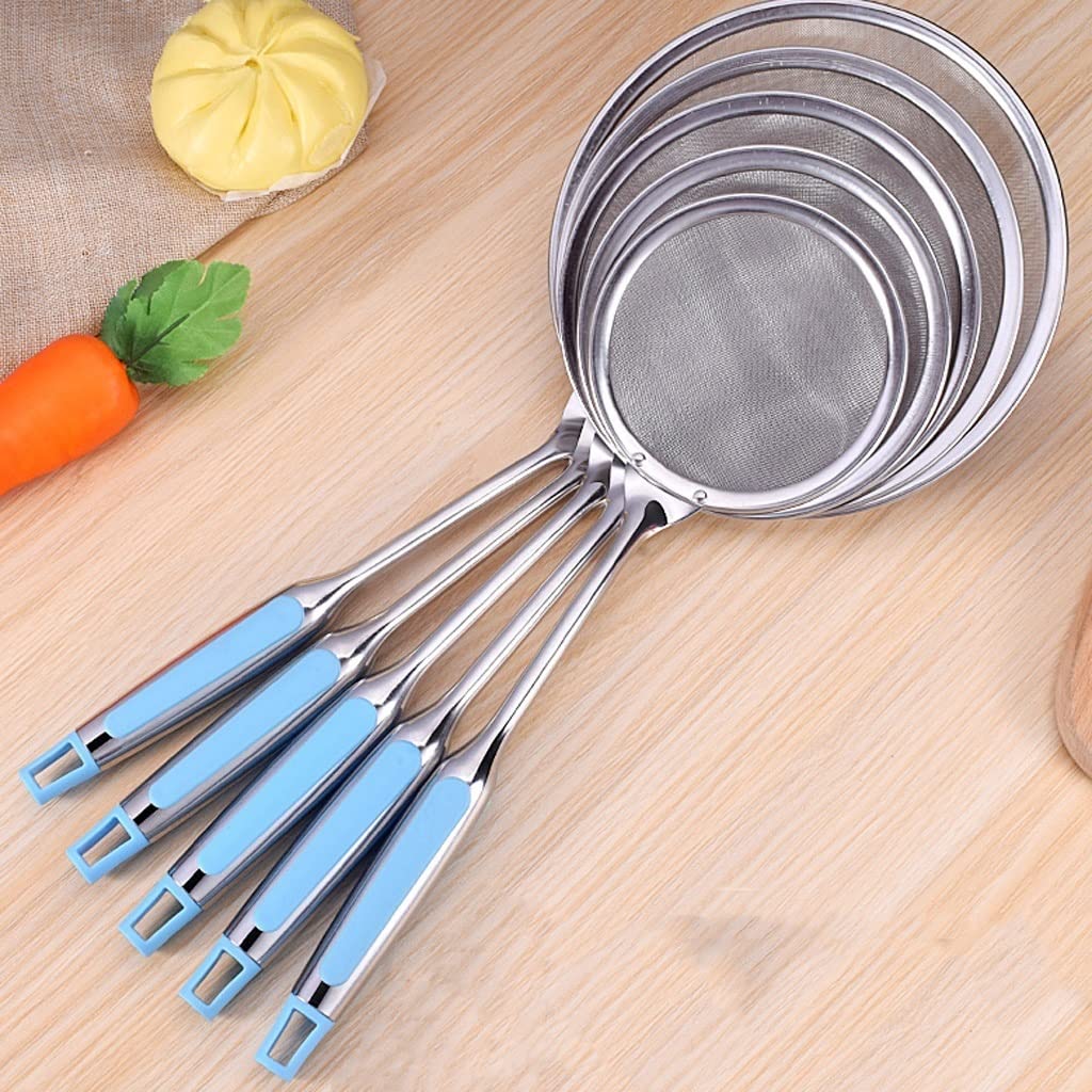 Cucchiaio Schiumarola Colino for pasta Colino da cucina Colino fine colino con comoda impugnatura antiscivolo Colino for uso domestico Utensili da cucina Schiumarola Per Cucinare ( Size : Small )