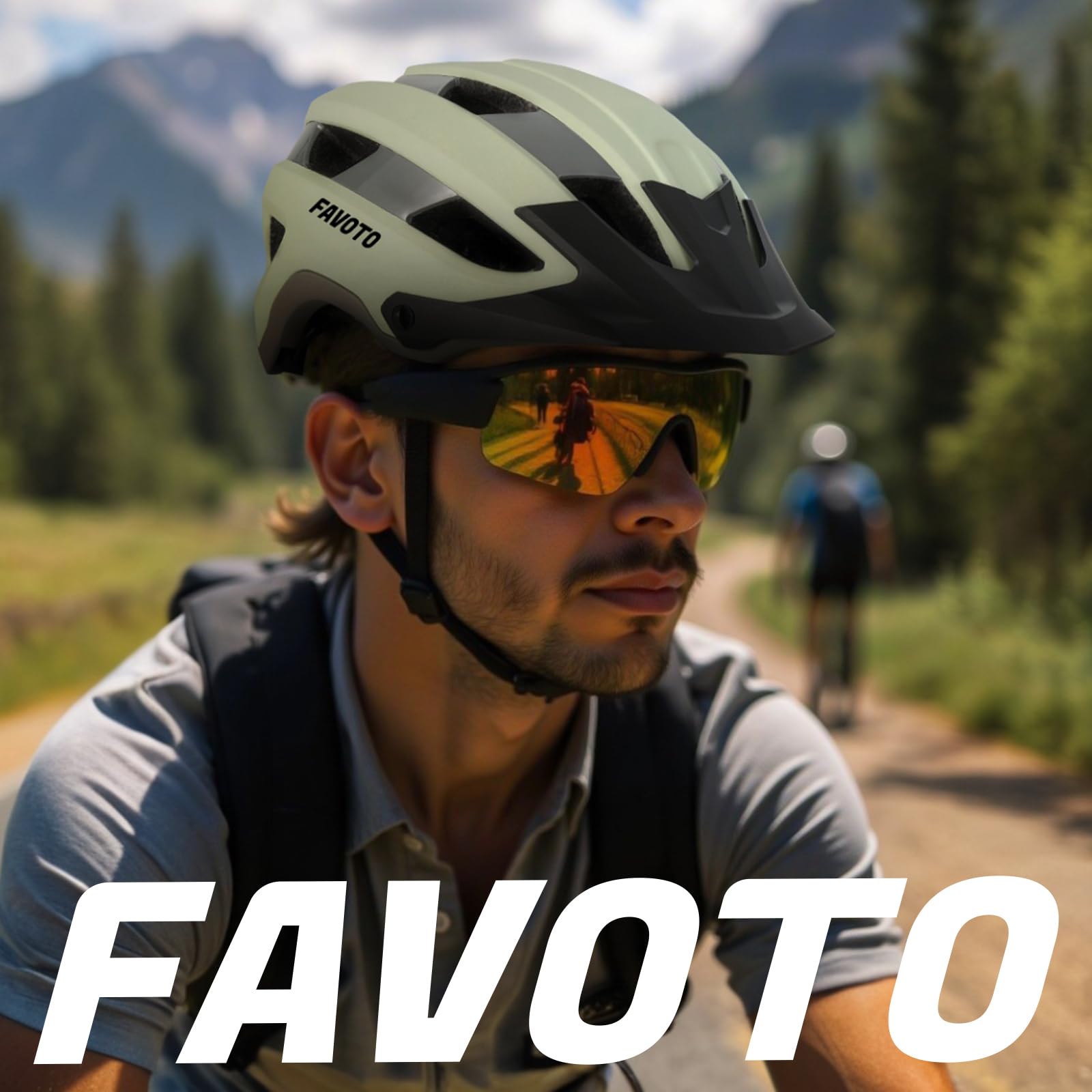 Favoto Casco Bici Adulti Leggero 260g – Traspirante Con 26 Fori, Regolabile 59-61 Cm, EPS Antiurto Per MTB E Strada, Colore Nero