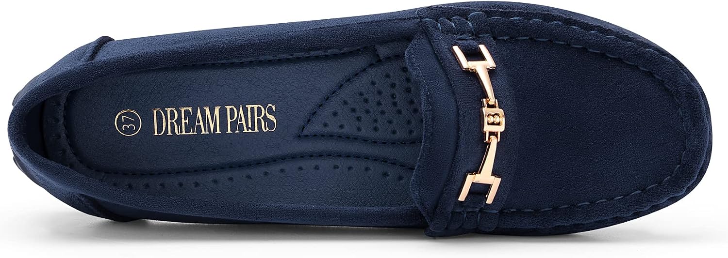 DREAM PAIRS Loafers Women's Suede Leather Driving Comfort Shoes Classic Suede Loafers image 3