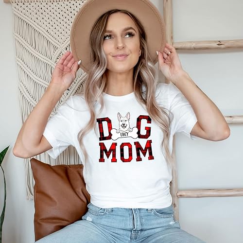 Miniatura 4 de Camisa personalizada de pastor alemán para mamá, linda camisa de pastor alemán, divertido regalo de pastor alemán