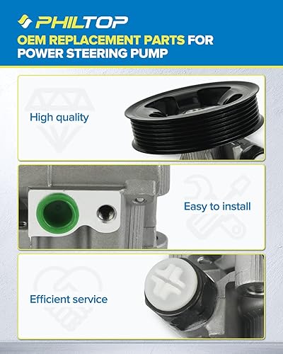 Miniatura 341 de PHILTOP Bomba de dirección asistida 20-806 OE apta para Aveo5 2007 2008, Aveo 2008, bomba de asistencia asistida 96801443, bombas de dirección