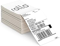 Rollo 4x6 Thermal Shipping Labels Fanfold - 500 Pack, Perforated Strong Adhesive, USA-Made BPA-Free for Ecommerce