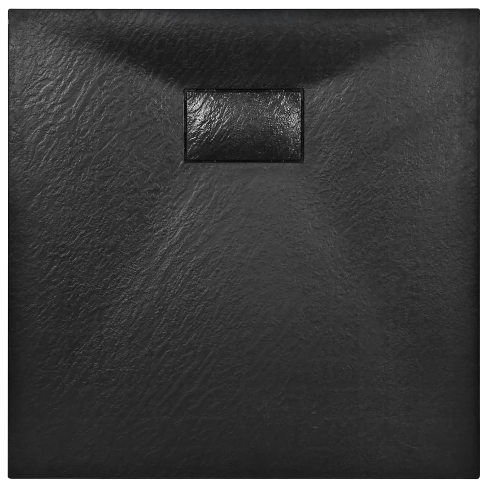 Gecheer Plato de Ducha Moderno Negro 90x90cm, Antideslizante y Resistente a Arañazos Modelo DSXLYKLYD-144779ES