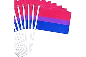 Bisexual Pride Flags for Pride Month (Pack of 12)