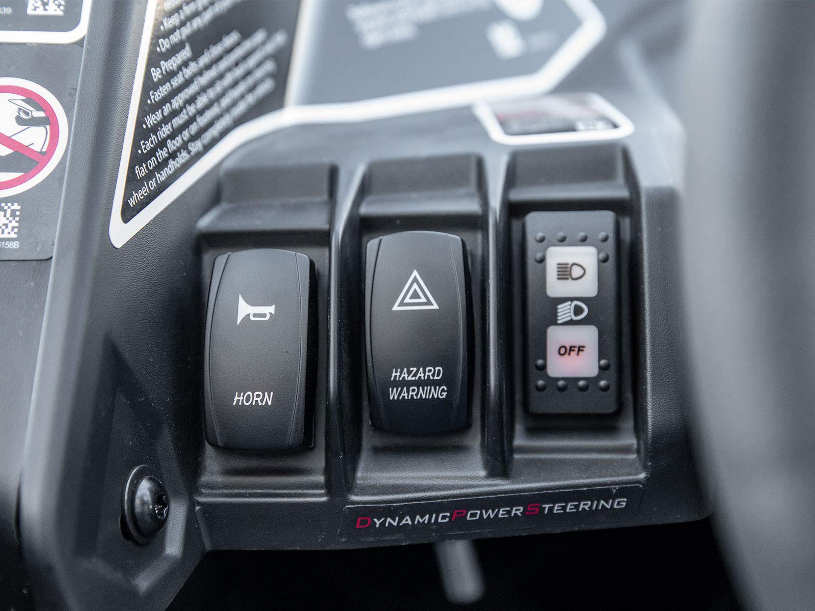 SuperATV Deluxe Turn Signal Kit For Can-Am Maverick X3 With Dash-Mounted Turn Signal Rocker Switch - Plug And Play For Easy Installation