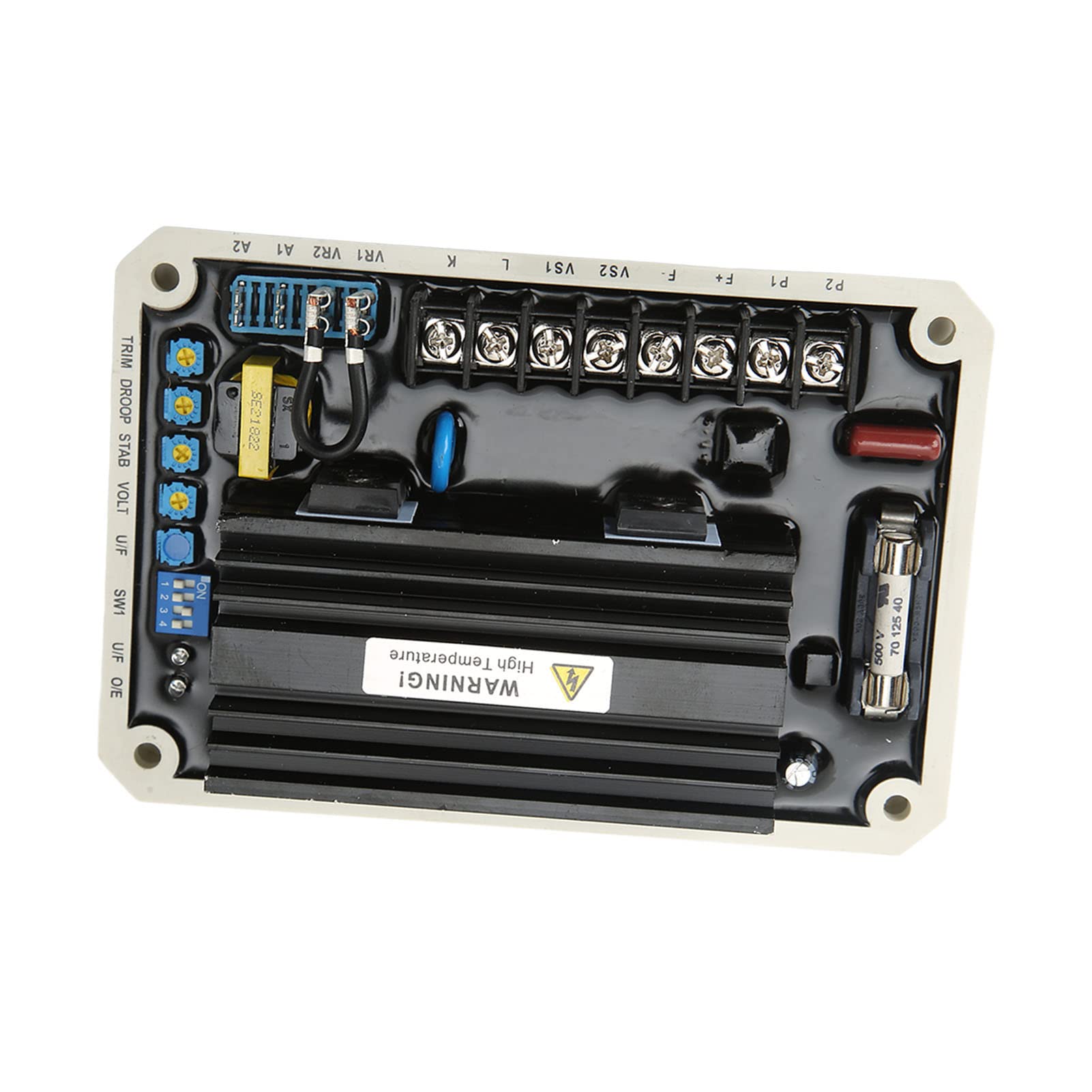 Omabeta Regulador de Voltaje del Generador sin Escobillas Control Estable para Generador Diésel AVR 170-510V Material ABS