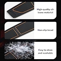 Vista 26 de Auovo Bandeja de cubierta para salpicadero compatible con accesorios Ford Bronco 2021 2022 2023 2024 2025 Compartimentos de silicona antideslizante