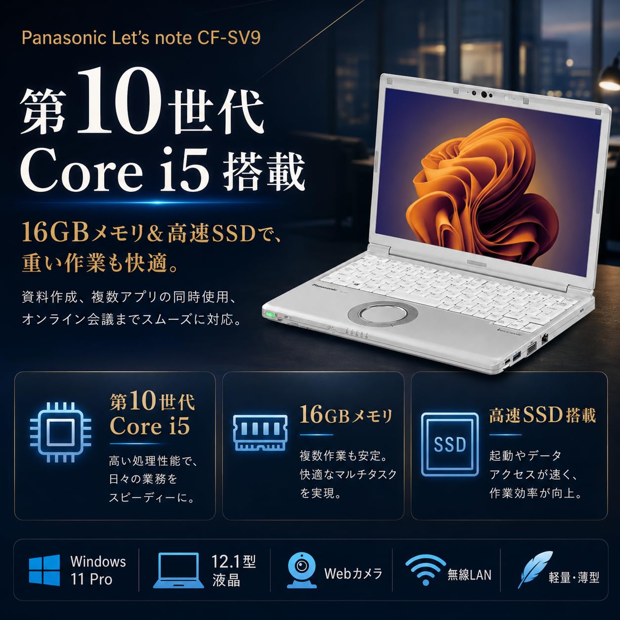 Panasonic CF-SV9 i5 16GB SSD256GB 軽量 DVD Amazon.co.jp: 【整備