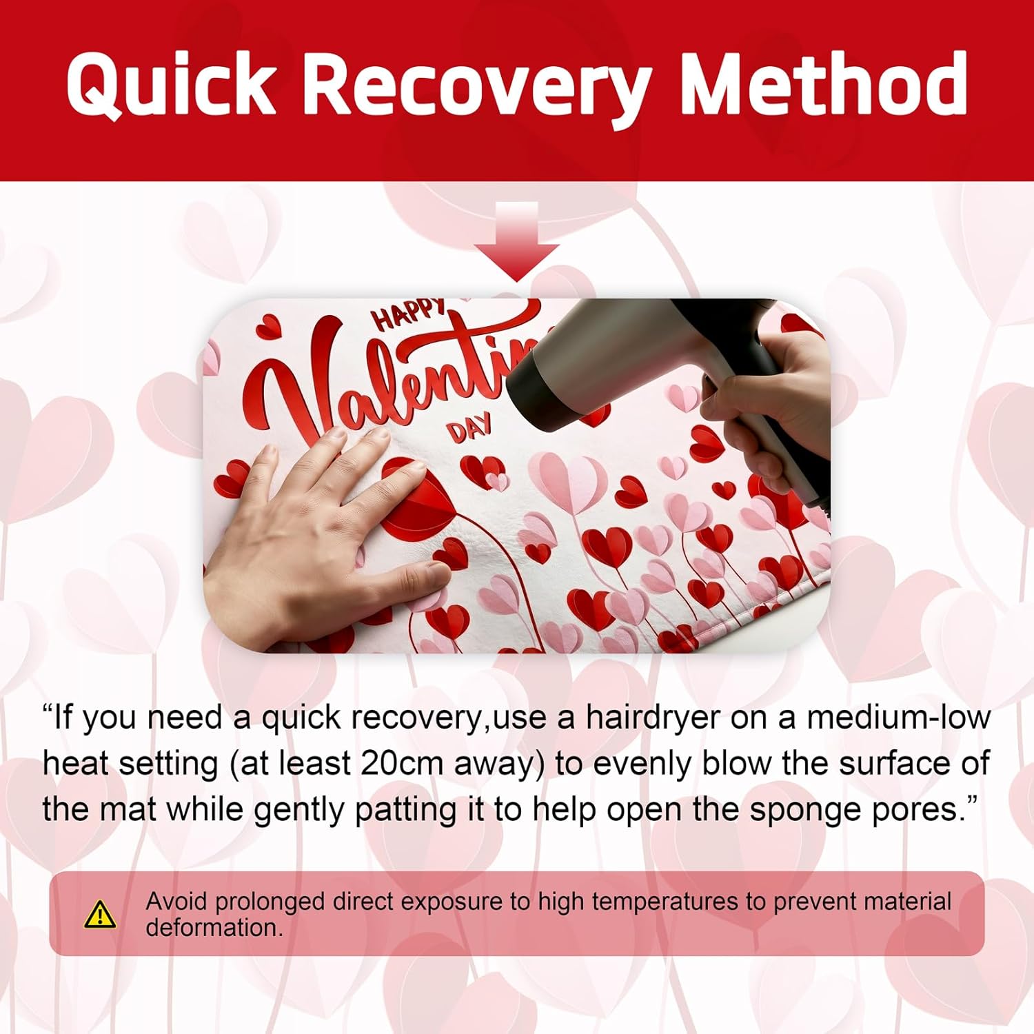 Lofaris 4pcs Valentines Shower Curtain - 72x72 Inch Heart Candy Bathroom Decor - Happy Valentine's Curtains for Bathroom with 12 Hooks Valentines Day Decorations