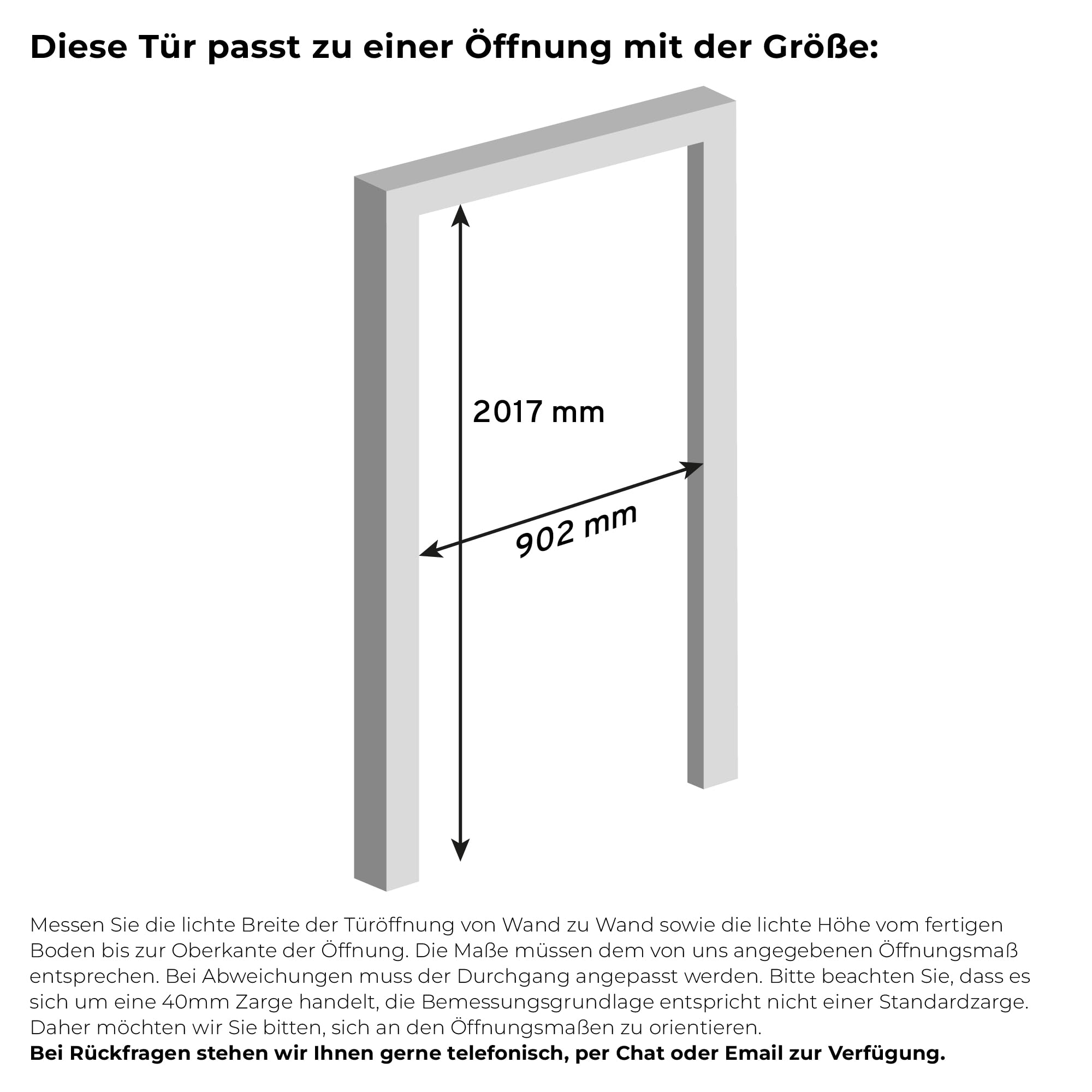 inova Glastür Komplettset 834x1972mm DIN links Griffstange Drehtür Grauglas mit Beschlag und Zarge