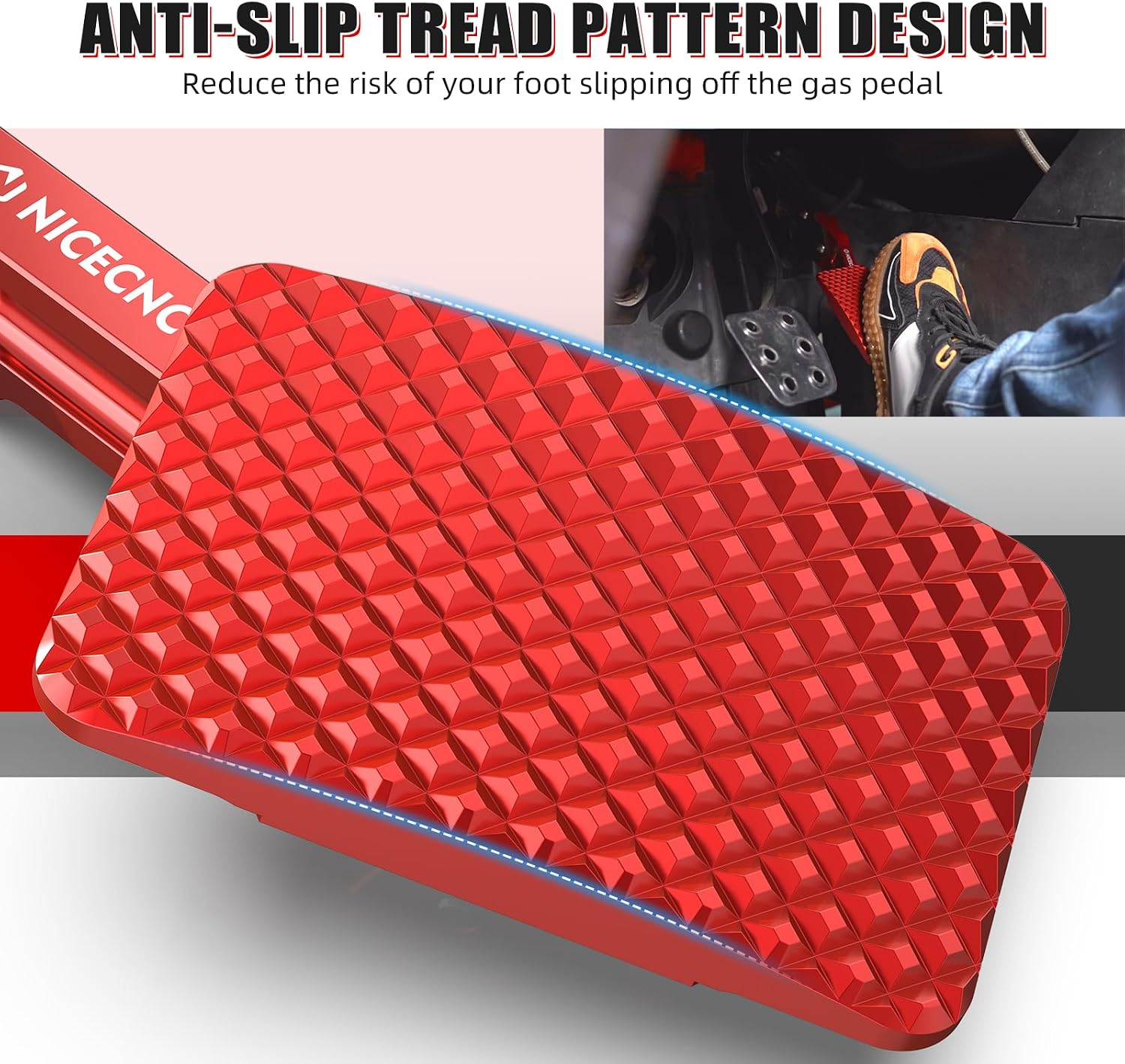 NICECNC Accelerator Pedal Extender Billet Compatible with Can Am X3 2017-2023, Maverick X3 Max Maverick X3 900 HO