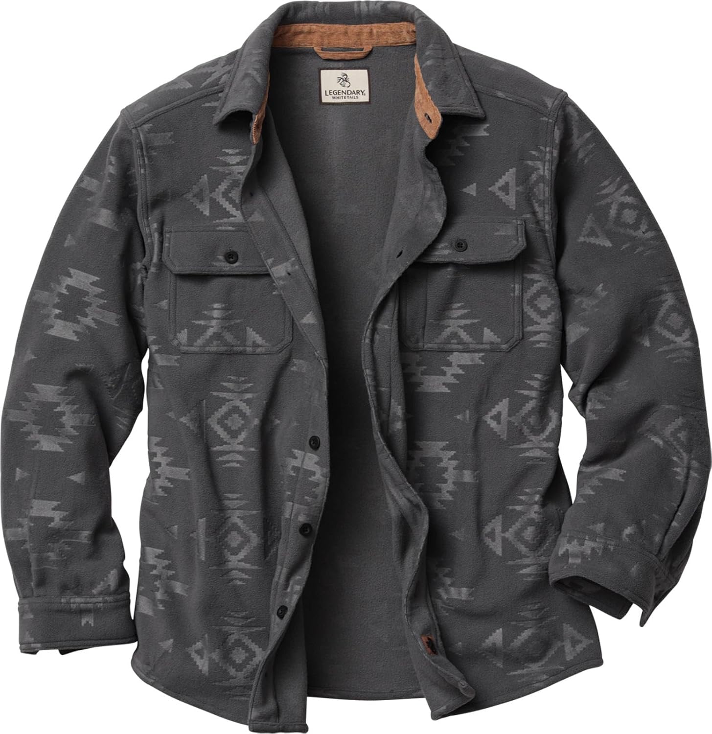 Legendary Whitetails Men’s Long Sleeve Fleece Button Up Heavyweight Shirt