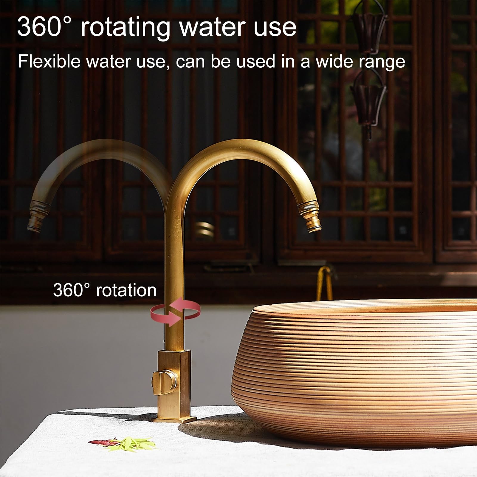 Colonna d'Acqua da Giardino autoportante con Rubinetto Tubo dell'Acqua antigelo per Esterni Idrante Verticale pour L'irrigation et L'arrosage du Jardin(Black)