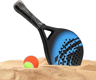 Paleta De Pádel,Fibra de Carbono para Pádel Playa | Deportes Ergonómicos Al Aire Libre para Adultos Hombres Mujeres Padres Y Madres