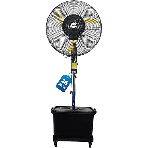 HAVAI 26 inches BLDC Mist Fan Adjustable Height 450 Sq Ft