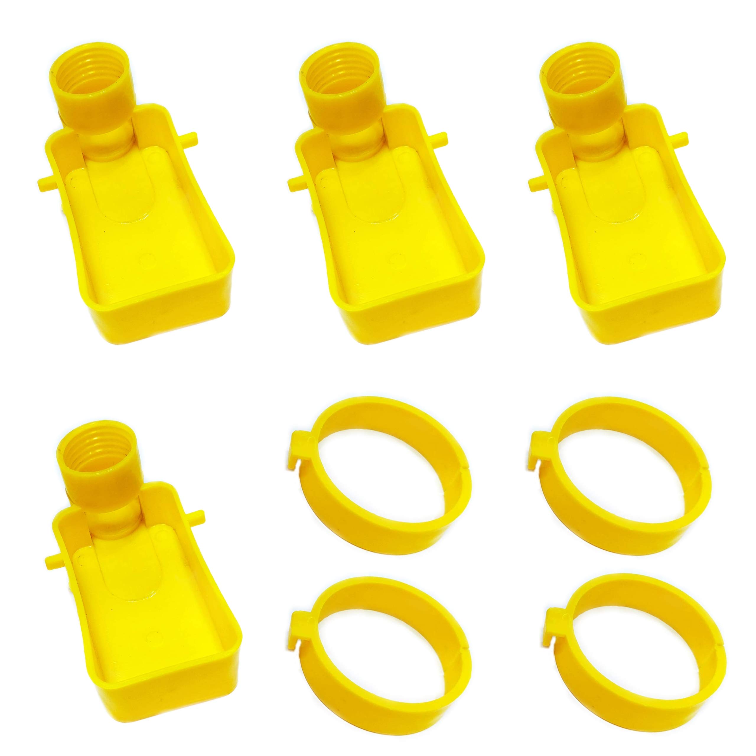 NR Online Shop - Yellow Color Bird Food Or Water Feeder with Bottle Clamp Like Love Birds, Finches, Cockatiel and ext.(Pack of 4) (B08MYVRJNW) Amazon Price History, Amazon Price Tracker