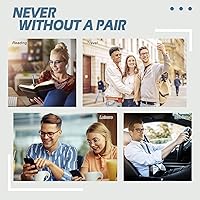 Vista 38 de Happy Store CN56 Gafas de estilo nerd wayfarer de inspiración vintage, marco de carey, lentes transparentes UV400