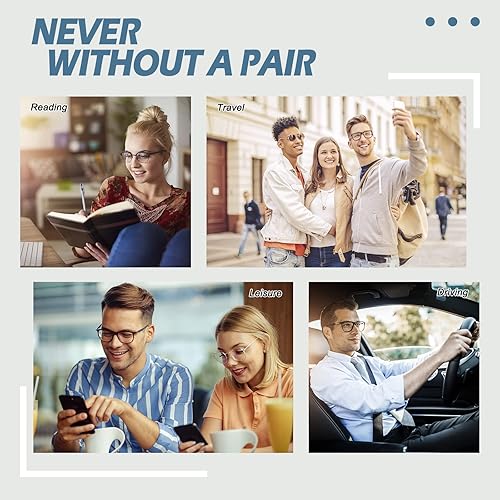 Vista 38 de Happy Store CN56 Gafas de estilo nerd wayfarer de inspiración vintage, marco de carey, lentes transparentes UV400