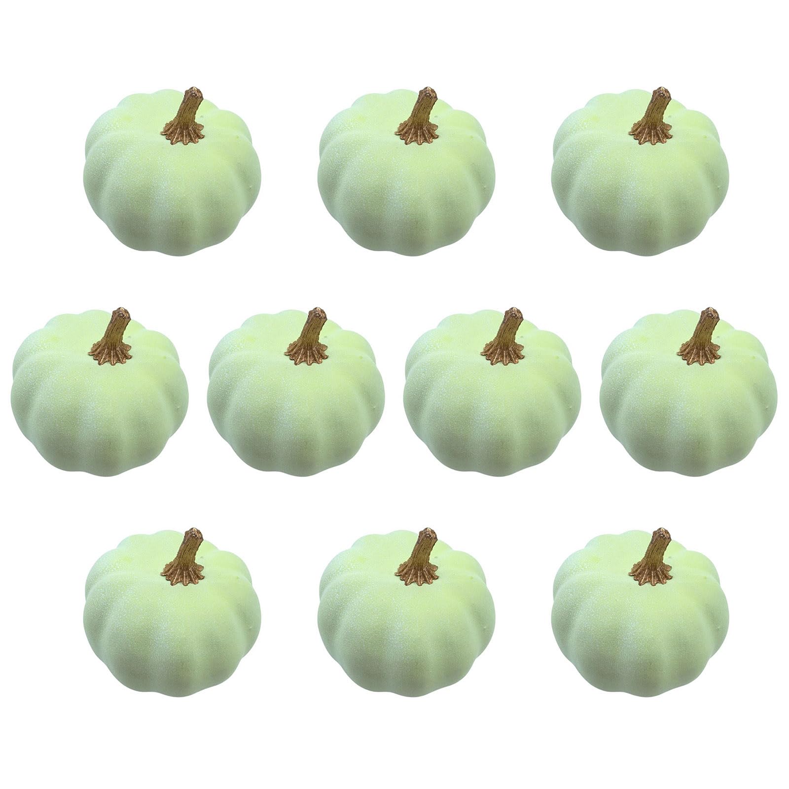Tsophreniq Of 10 Foam Pumpkins Halloween Thanksgiving Decoration Artificial Vegetables Ornament Holiday Party Supplies Foam Pumpkin Decoration Set