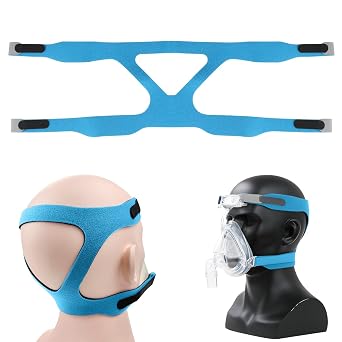 CPAP Replacement Headgear CPAP Accessories Supplies Unisex Soft Comfortable Cpap Mask Strap Breathing Machine Accessory Replacement Headband Straps Compatible with Most Nasal Without Mask