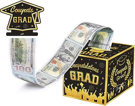 Sbrvaniy 2026 Graduation Money Box for Cash Gift Pull, Graduation Gifts for Women Men,Funny Grads Gifts for College,Graduation Money Holder for Party Decorations