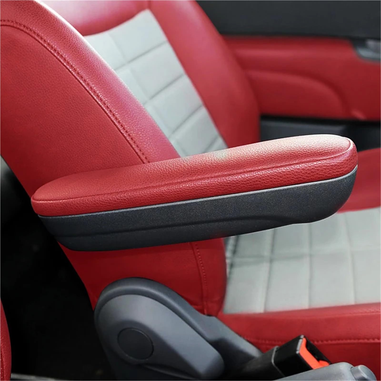 Bandeja de Silicona para Consola Adatto per 2016-2019 Bracciolo del sedile anteriore(1pc Red Left)
