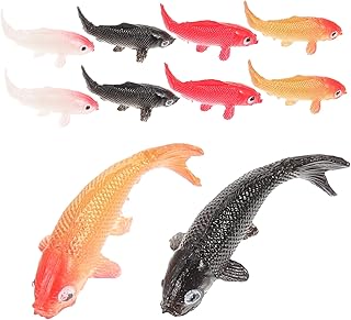 VILLCASE 10pcs Dollhouse Toys Mini Fish Ornaments Mini Fish Figurine Aquarium Landscape Fish Decoration Plastic Kids Miniature Fish Mini Figurine Mini Animal Figurines Small Fish Doll House