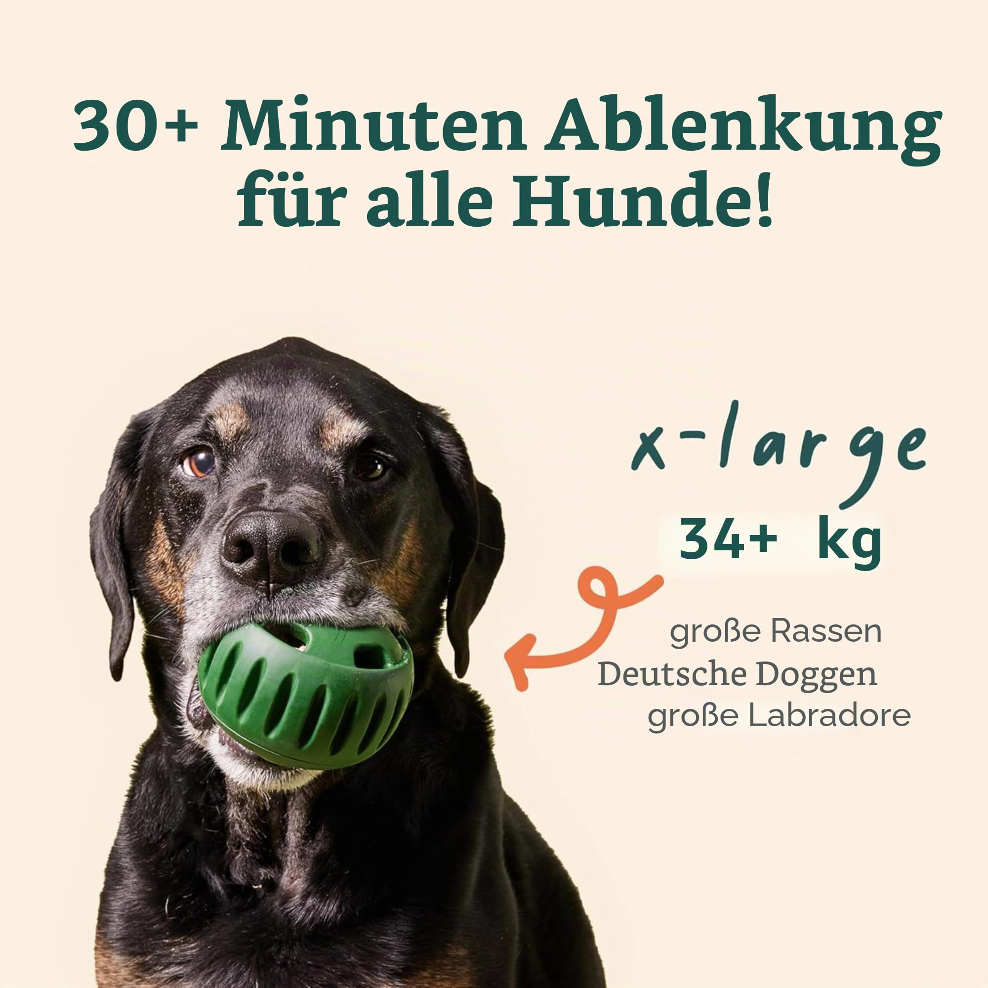 WOOF Pupsicle, XL 34 kg und höher, langlebiges Hundespielzeug, um Ihren Welpen abgelenkt zu halten, sicher für Hunde, leicht zu reinigen, befüllbares Hundespielzeug