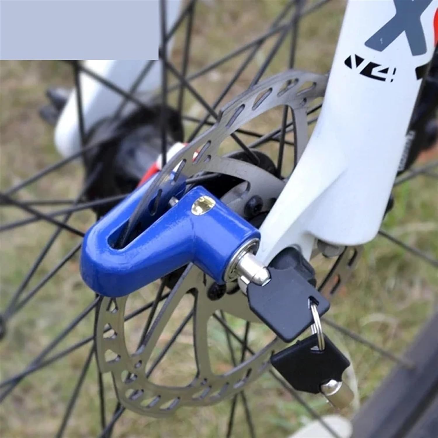 3 Color Steel Antitheft Disc Brake Lock for Bicycle Mountain Vehicle Motorcycle 55mmX44mmX9mm ZS15 A 1Pcs(Black)