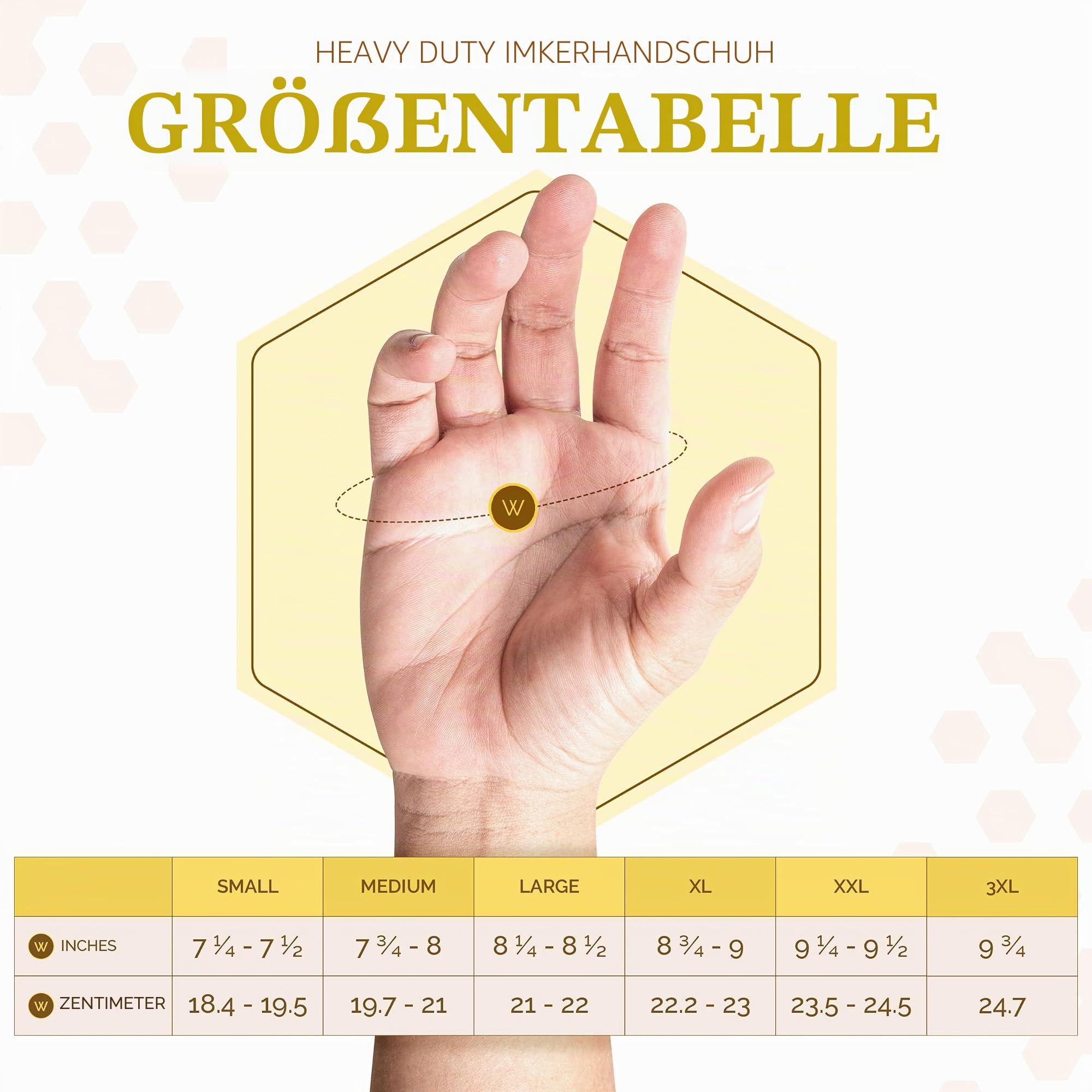 Imkerhandschuhe Rindsleder – Maximaler Stichschutz, Beige, XL | Lange Bienenhandschuhe für Imker | Sehr weich, griffig & atmungsaktiv | Heavy-Duty-Ausrüstung der Profi-Serie für Honigbienen