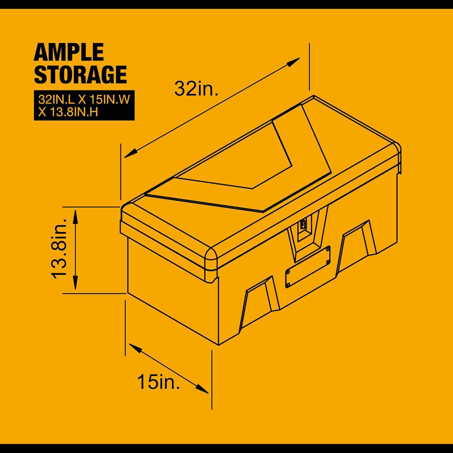 Northern Tool + Equipment 32in. Polyethylene All-Purpose Chest, Black