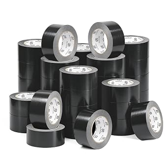 Industrial Duct Tape Bulk, Heavy Duty Waterproof Adhesive Tape for Outdoor Repairs, Construction, Commercial HVAC & Moving, 2 Inch x 30 Yards Per Roll, Black36Pack