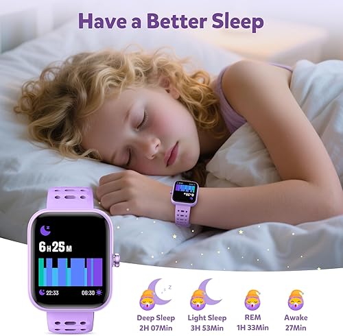 Miniatura 4 de Gydom Smart Watch for Kids No APP No Phone Needed, 1.83" Fitness Tracker Watch with Heart RateSleep Monitor, IP68 Waterproof Pedometer, Step