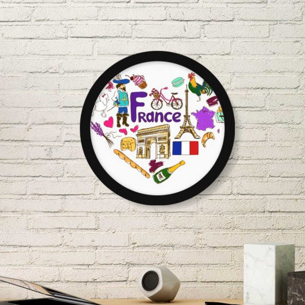 Drapeau national France Amour illustration paysage touristique