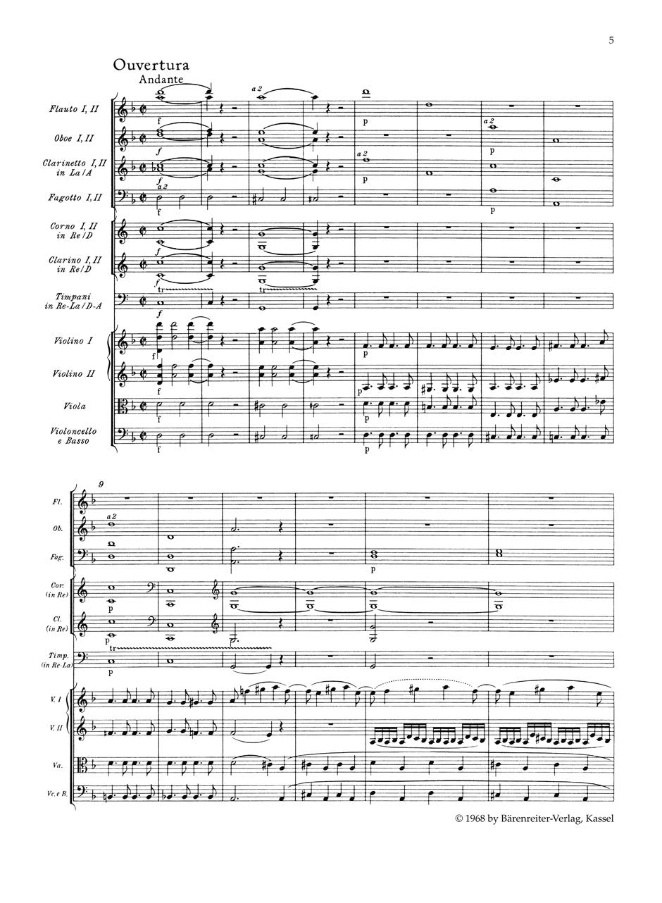 Die sieben großen Opern KV 366, 384, 492, 527, 588, 620, 621. Studienpartitur, Urtextausgabe, Sammelband. BÄRENREITER URTEXT