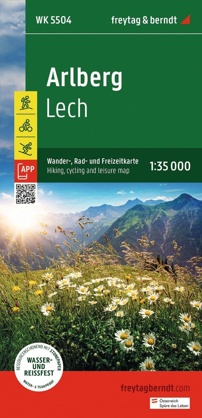 Arlberg Lech Hiking, cycling and Leisure Map: 5504 (Wander-Rad-Freizeitkarte)