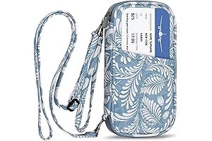 RFID Travel Document Organizer Wallet - Perfect for Passport, Credit Cards, and Women